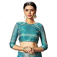 Women's Readymade Indian Designer Stitched Party Wear Bollywood Padded Blouse for Saree Crop Top Choli