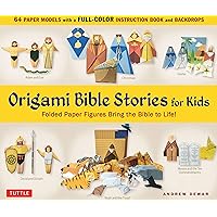 Origami Bible Stories for Kids Kit: Folded Paper Figures and Stories Bring the Bible to Life! 64 Paper Models with a full-color instruction book and 4 backdrops Origami Bible Stories for Kids Kit: Folded Paper Figures and Stories Bring the Bible to Life! 64 Paper Models with a full-color instruction book and 4 backdrops Paperback Kindle