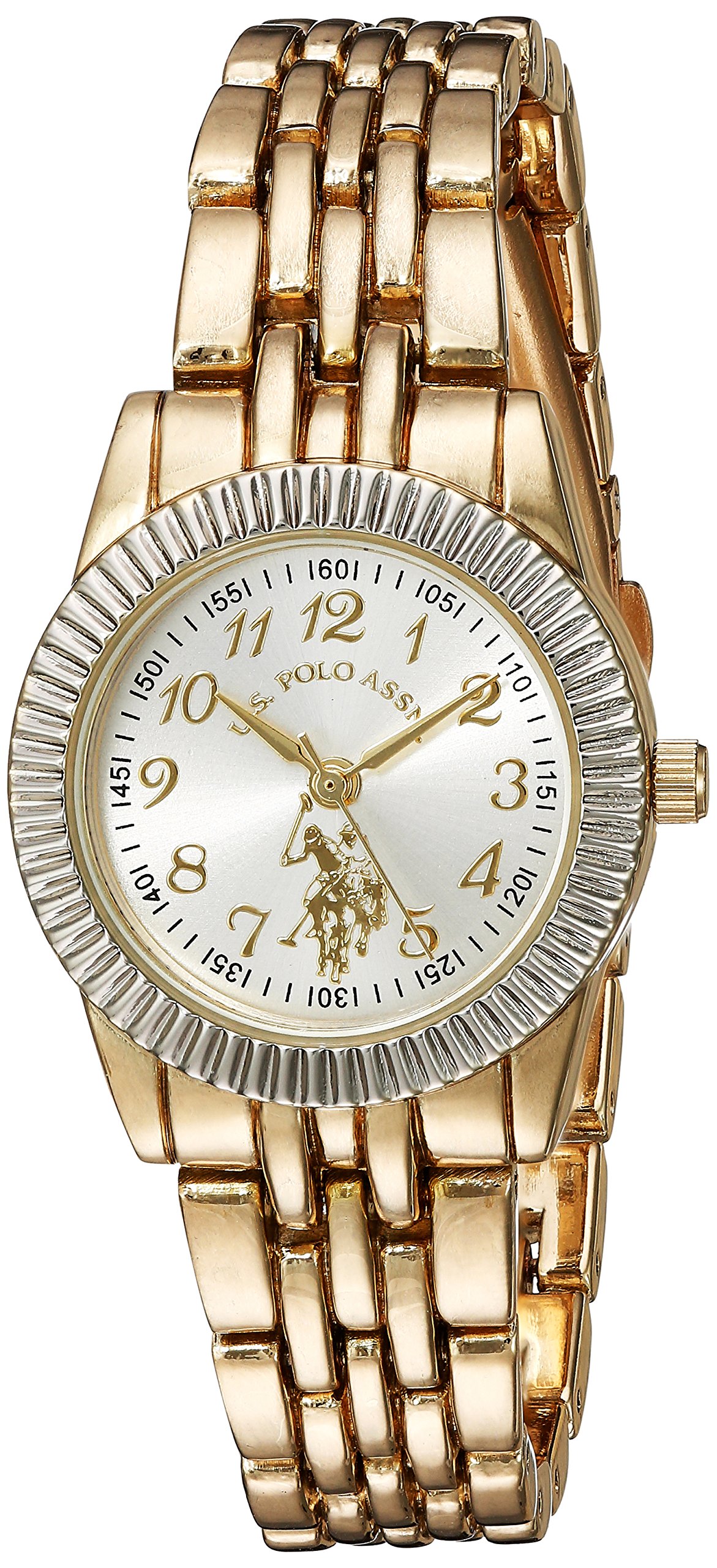 U.S. Polo Assn. Women's USC40098 Analog Display Analog Quartz Gold Watch