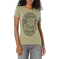 Metal Mulisha Womens Lush T-Shirt, Military Green, Medium