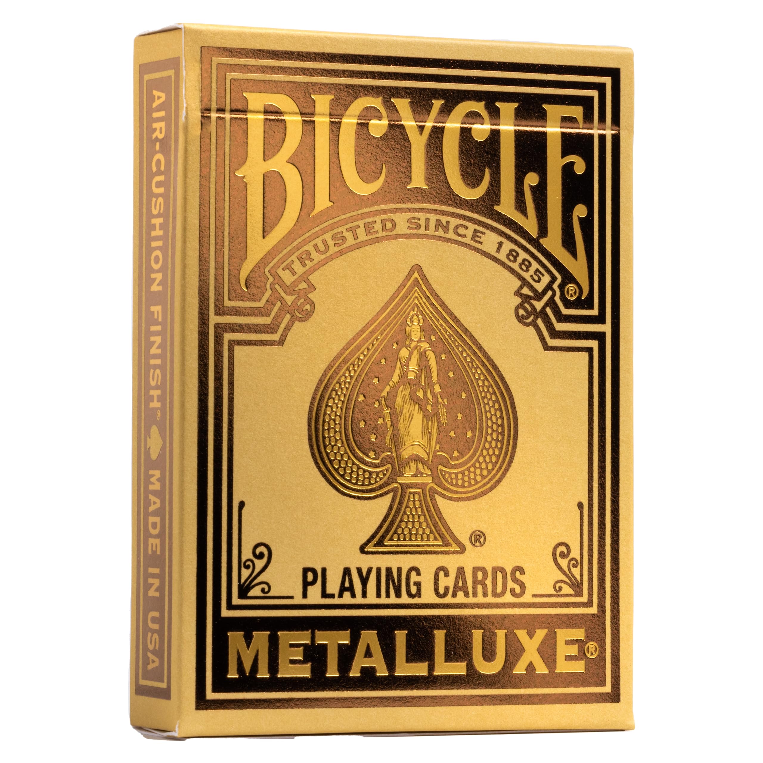 Bicycle Metalluxe Gold Playing Cards - Premium Metal Foil Finish - Poker Size