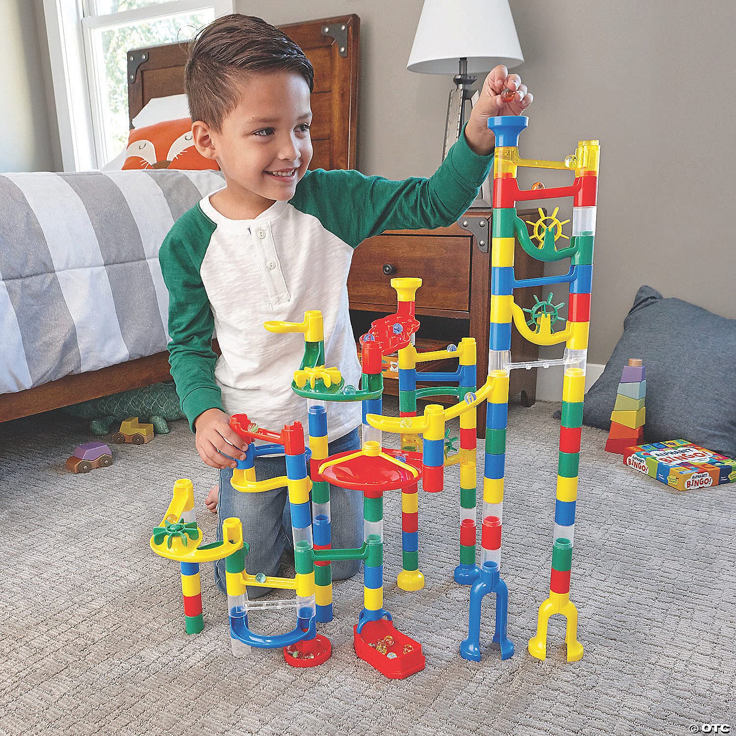 Marble Run: 123 Piece Set (103 Durable Pieces and 20 Marbles) Exclusively at MINDWARE!