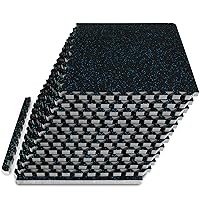 ProsourceFit Rubber Top Exercise Puzzle Mat ½-inch, 24 SQFT, 6 Tiles, EVA Foam Interlocking Tiles for Home Gym Protective Flooring for Equipment and Workouts, Grey