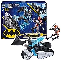 DC Comics Batman Bat-Tech Crawler with 4-inch Exclusive Deathstroke and Batman Action Figures, Includes 12 Accessories, Kids Toys for Boys Ages 3 and Up