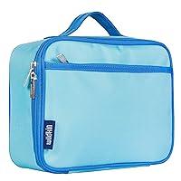 Wildkin Kids Insulated Lunch Box Bag for Boys & Girls, Reusable Kids Lunch Box is Perfect for Elementary, Ideal Size for Packing Hot or Cold Snacks for School & Travel Bento Bags (Aqua)