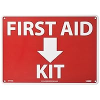 NMC M719AB Emergency and First Aid Sign, Legend 