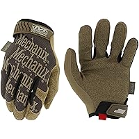 Mechanix Wear: The Original Work Glove with Secure Fit, Synthetic Leather Performance Gloves for Multi-Purpose Use, Durable, Touchscreen Capable Safety Gloves for Men (Brown, X-Large)