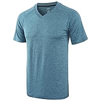 Men's Lightweight Jersey Quick Dry Tagless Workout Gym Running Active Sports T Shirts