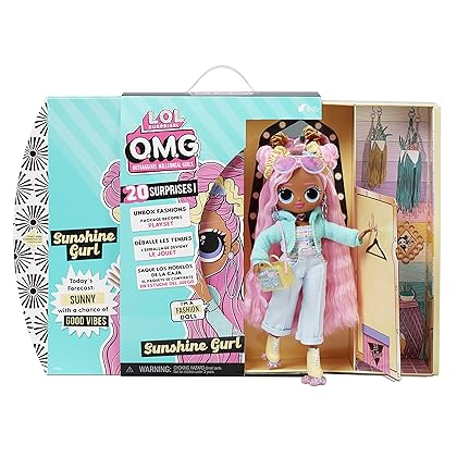 L.O.L. Surprise! OMG Sunshine Gurl Fashion Doll - Dress Up Doll Set with 20 Surprises for Girls and Kids 4+