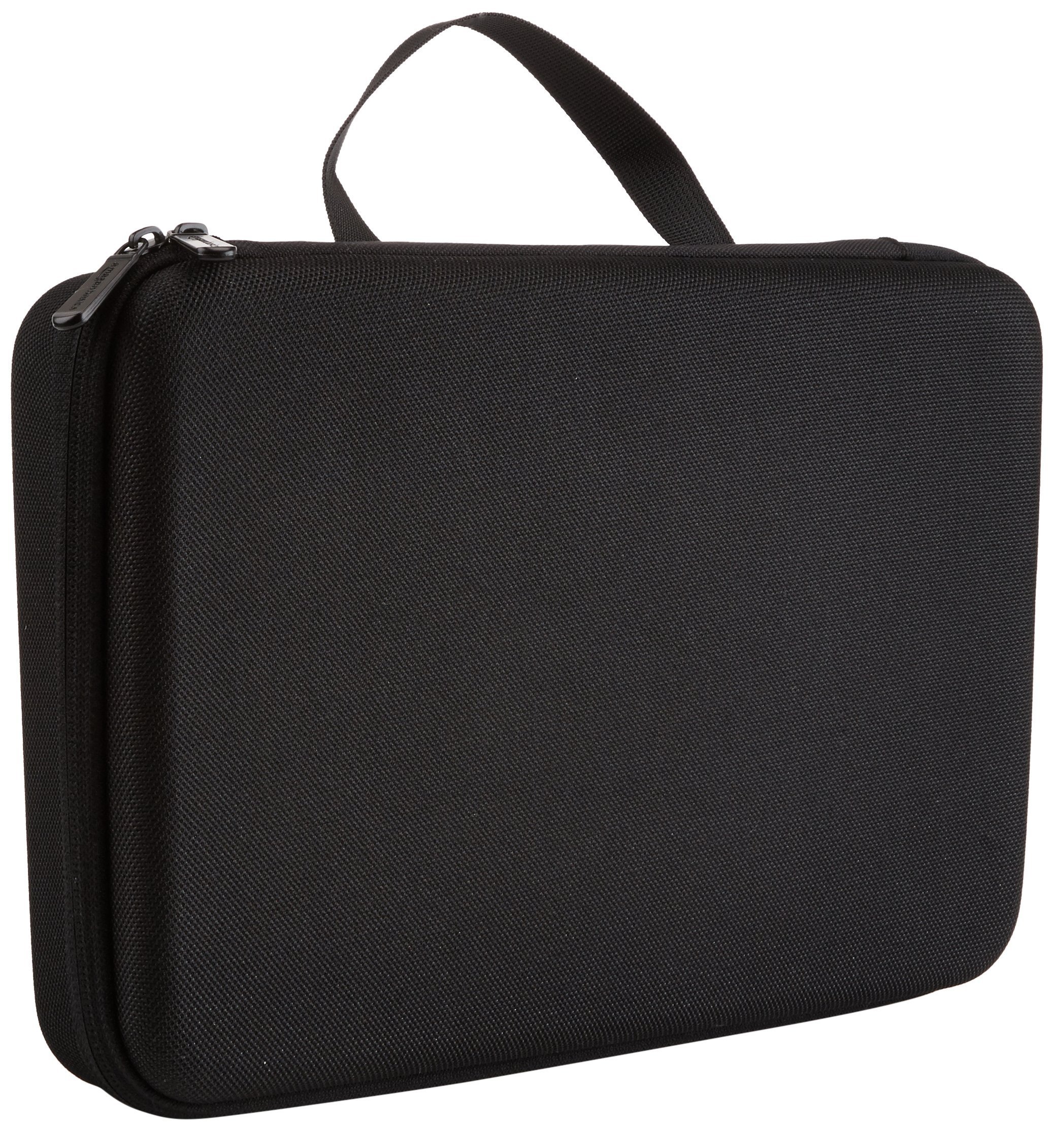 Amazon Basics Large Carrying Case for GoPro And Accessories, 13 x 9 x 2.5 Inches, Black, Solid