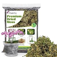 Sphagnum Moss 1.1lb Long Fiber Dried Forest Moss for Orchid Moss Potting  Mix, Natural Plant Moss for Carnivorous Plants, Succulent, Reptile