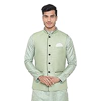 WINTAGE Men's Rayon Bandhgala Festive Nehru Modi Jacket Waistcoat : Multiple Colors