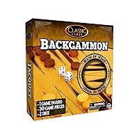 TCG Toys Solid Wood Backgammon, 10