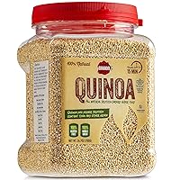 Baron's Whole Grain Gluten Free Quinoa Jar - 100% Natural Raw Superfood, Cooks in 15 Mins, Kosher for Passover, Non GMO, High in Protein & Fiber