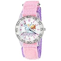 Disney Girl's 'Cinderella' Quartz Plastic and Nylon Watch, Color:Pink (Model: W002953)