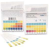 pH Strips, 0-14 Scale, for Testing Water pH, Made of Premium Litmus Paper (100 Strips)