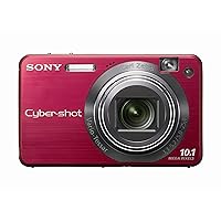 Sony Cybershot DSCW170/R 10.1MP Digital Camera with 5x Optical Zoom with Super Steady Shot (Red)