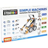 Engino Discovering STEM Simple Machines Mechanisms That Multiply Force | 60 Working Models | Illustrated Instruction Manual | Theory & Facts | Experimental Activities | STEM Construction Kit
