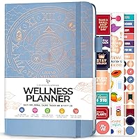 Legend Wellness Planner & Food Journal – Daily Diet & Health Journal with Weight Loss, Measurement & Exercise Trackers – Lifestyle & Nutrition Diary – Lasts 6 Months, A5 size – Periwinkle