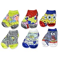Nickelodeon Spongebob Squarepants Boys No Show Socks