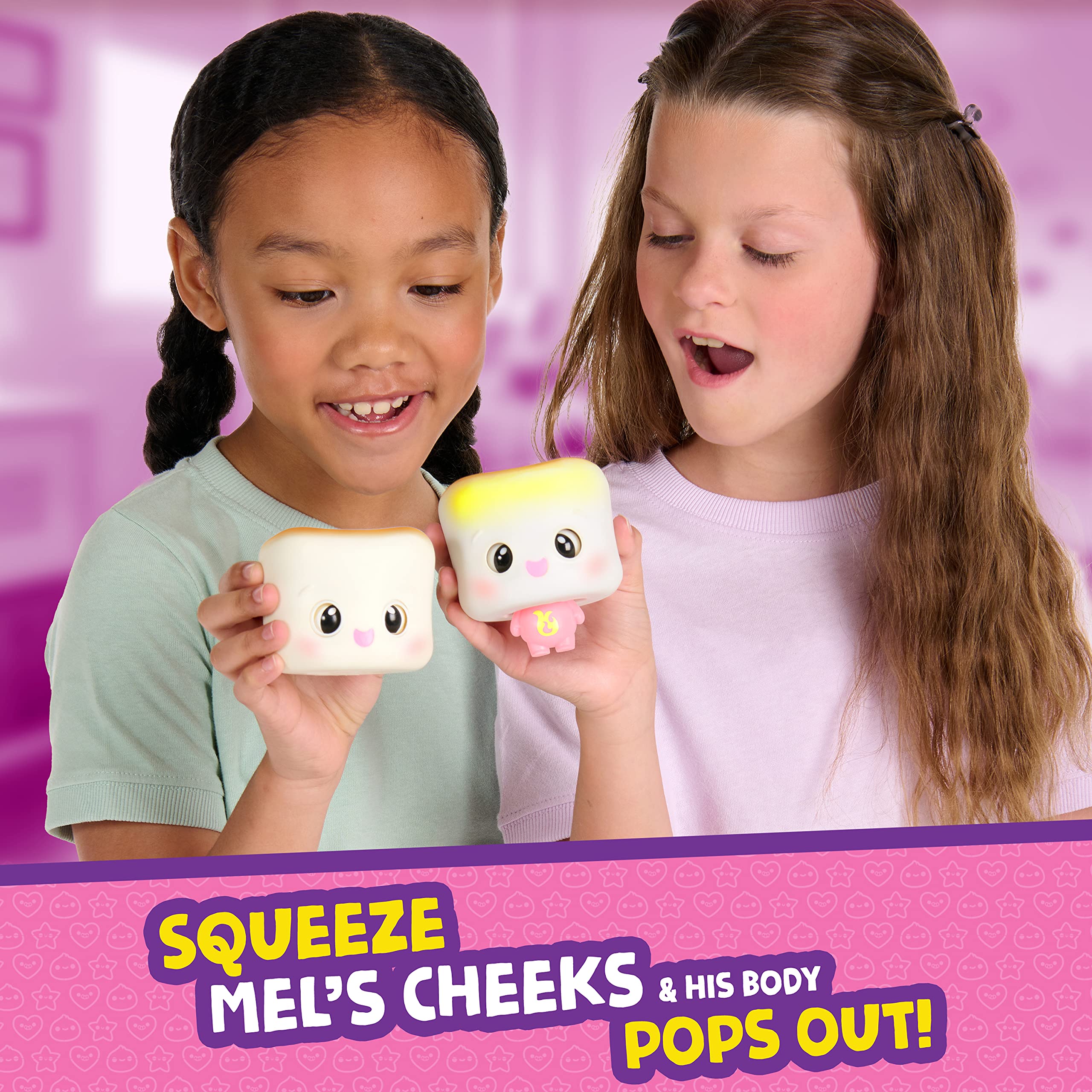 My Squishy Little Marshmallow – Interactive Doll Collectible with Accessories – Mel (White)