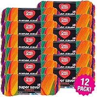 Red Heart Super Saver Yarn 12/Pk-Favorite Stripe, 12 Pack