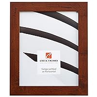 FM26DKW 12 by 16-Inch Picture Frame, Smooth Wrap Finish, 1.26-Inch Wide, Dark Brown