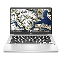 HP Chromebook 14-inch FHD Laptop, Intel Celeron N4000, 4 GB RAM, 32 GB eMMC, Chrome (14a-na0050nr, Mineral Silver)