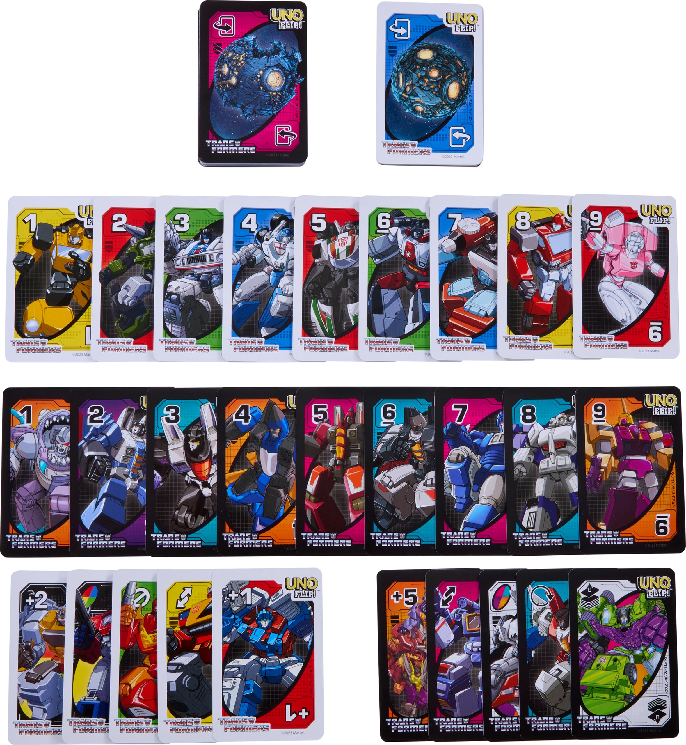 Mattel Games UNO Flip Transformers