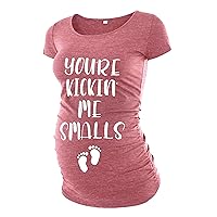 Decrum Pink Maternity Shirts for Women - Pregnancy Shirt [40022204-BL] | KikinMe Pink, L