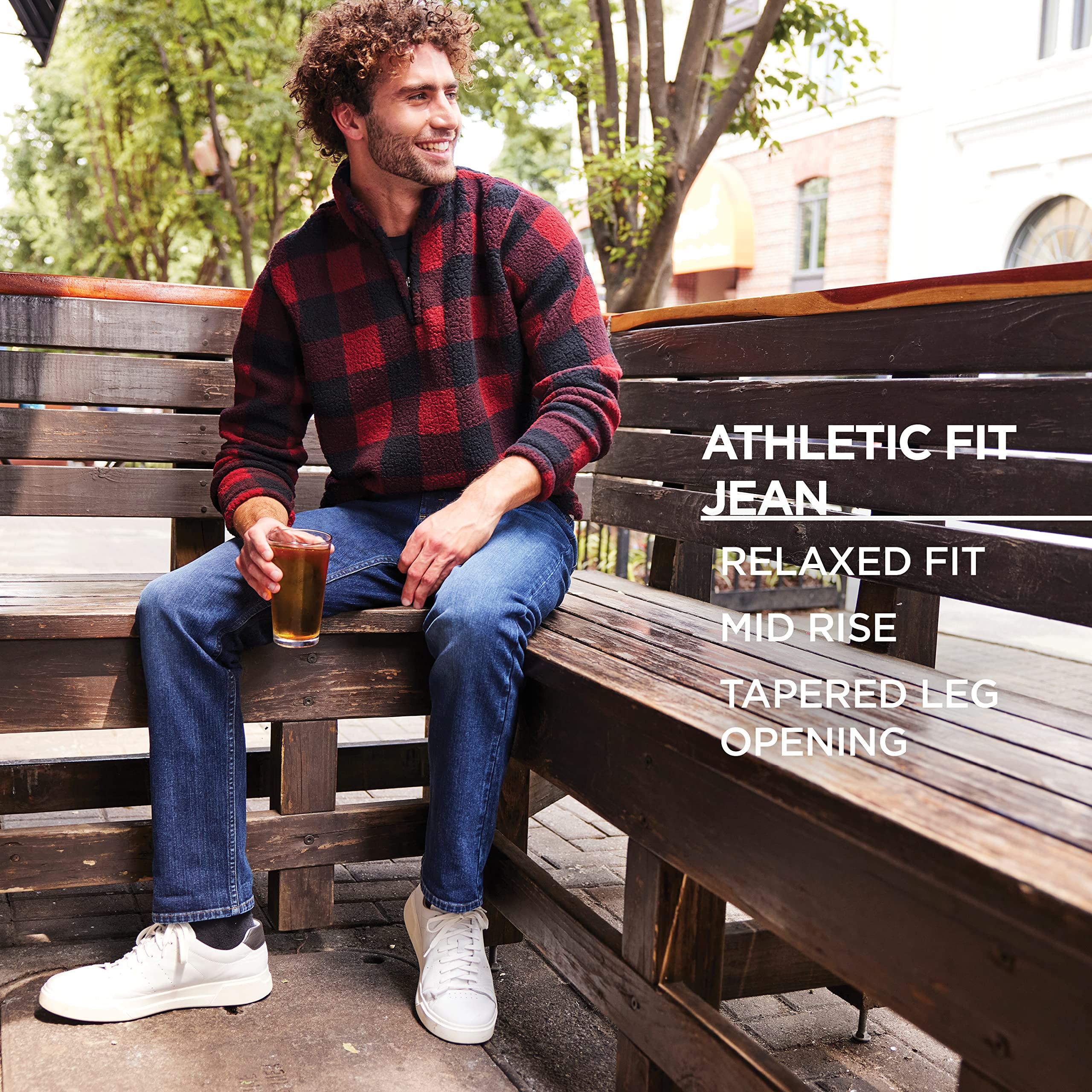 Mua Wrangler Authentics Men's Athletic Fit Stretch Jean trên Amazon Mỹ  chính hãng 2023 | Giaonhan247