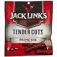 Jack Link's Tender Cuts Meat Snacks, Prime Rib, 2.6-Ounce (Pack of 4)