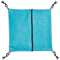 MidWest Homes for Pets Ferret Nation Small Hammock for Ferret Nation & Critter Nation Small Animal Cages | Measures 13L x 12W - Inches, Purple/Teal