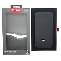 Tumi Black Leather Folio Snap Case for iPhone 6 Plus and iPhone 6S Plus TUIPH-005-LBLK