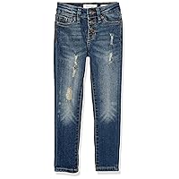 Jessica Simpson Jessica Girls' Jeans, Dark Blue Wash, 6