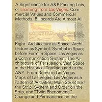 Learning from Las Vegas, facsimile edition (Mit Press) Learning from Las Vegas, facsimile edition (Mit Press) Hardcover Paperback