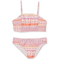 Lucky Brand Girls' One-Piece and Two-Piece Bikini Swimsuits with UPF 50+ Sun Protection, Quick Drying Bathing Suit