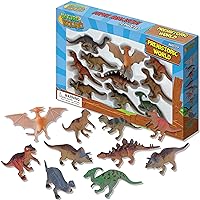 Nature Bound Toys - Prehistoric World Dinosaur Animals, Boxed Set with Ten Hand Painted Figurines (10 Piece Set), Ages 3+, Assorted (NB561)