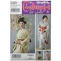 Simplicity 4080 - Women's Japanese Geisha Costume Sewing Pattern, Sizes 6-12
