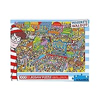 AQUARIUS Where's Waldo Wild Wild West Puzzle (1000 Piece Jigsaw Puzzle) - Glare Free - Precision Fit - Officially Licensed Where's Waldo Merchandise & Collectibles - 20 x 28 Inches