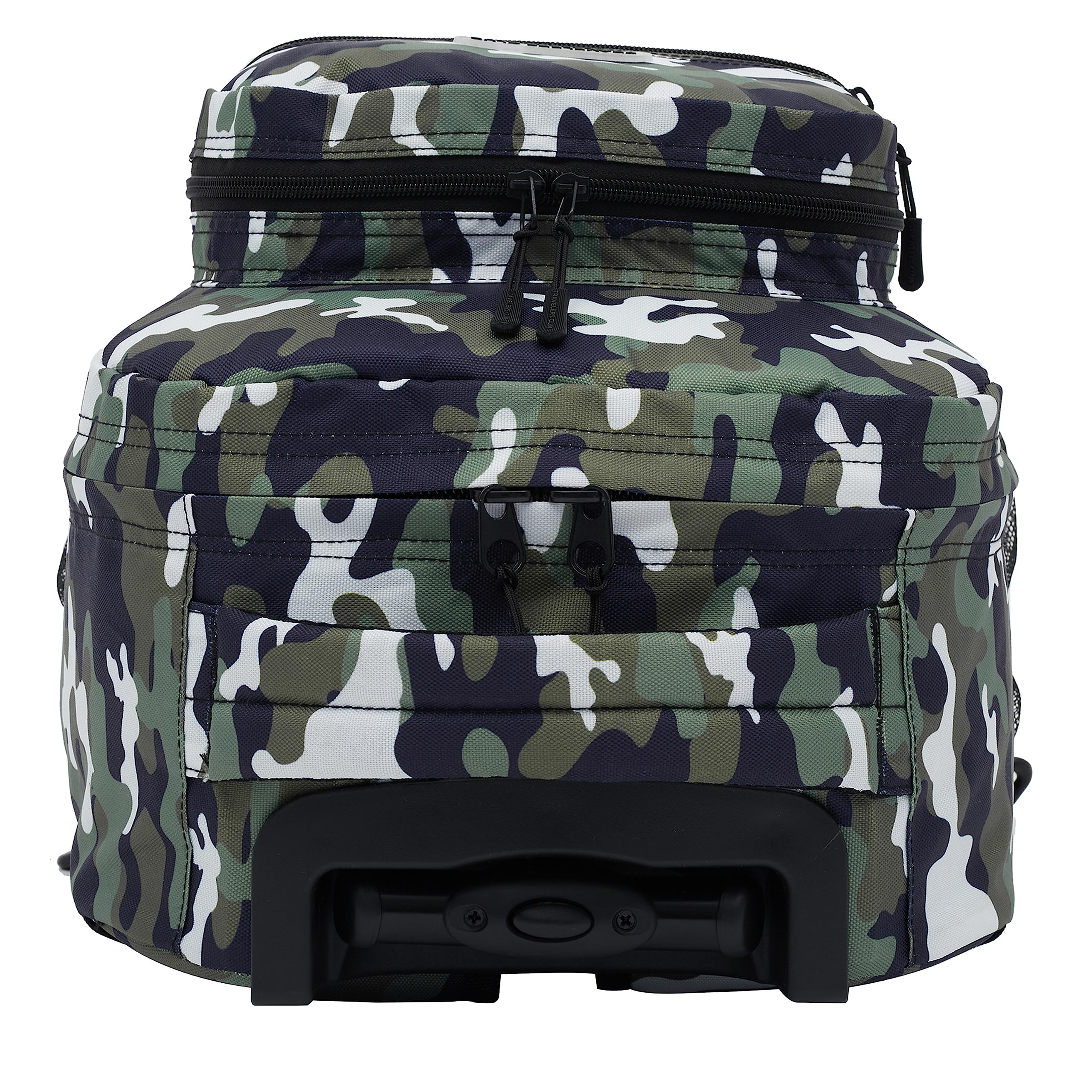 Travelers Club Rolling Backpack with Shoulder Straps, Camo, 18-Inch