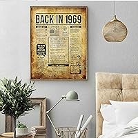 Back in 1969 Old Style All Events Films News Style Technology Songs ... Wall Art Poster Print Size A3 (11.7x16.5 in / 29.7x42 cm) Unframed