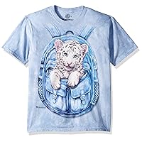 The Mountain Kids Backpack White Tiger T-Shirt