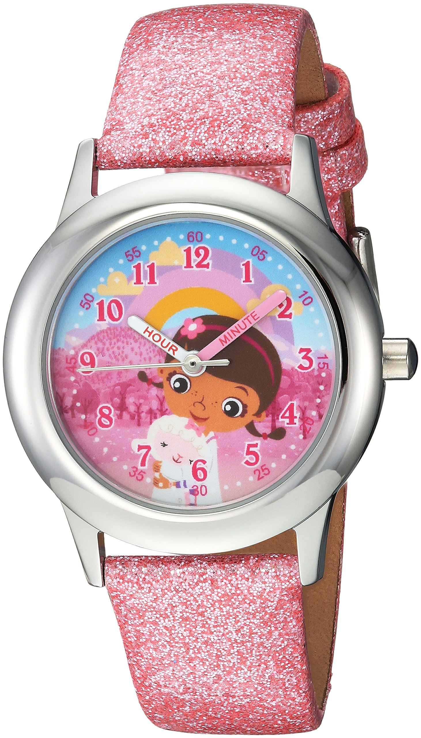 Disney Jr. Kids' Stainless Steel Time Teacher Analog Quartz Watch