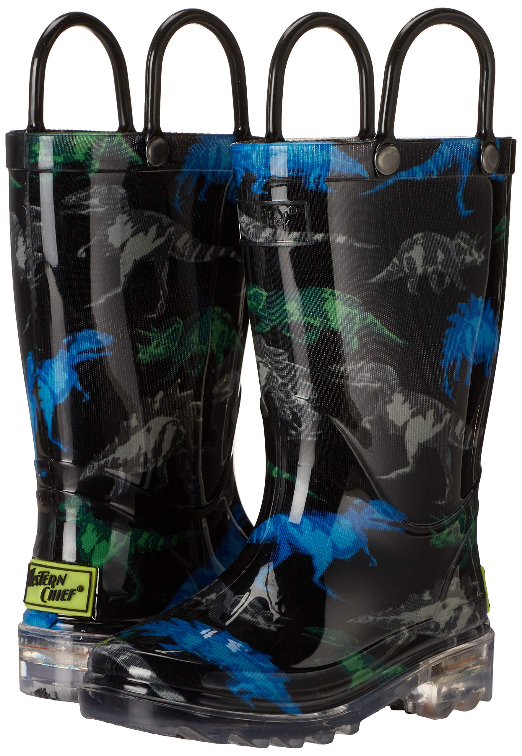 Western Chief Kids Waterproof Rain Boots That Light Up Each Step Boot
