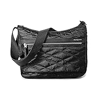 Hedgren Harper's D Quilt RFID Shoulder Bag, Black