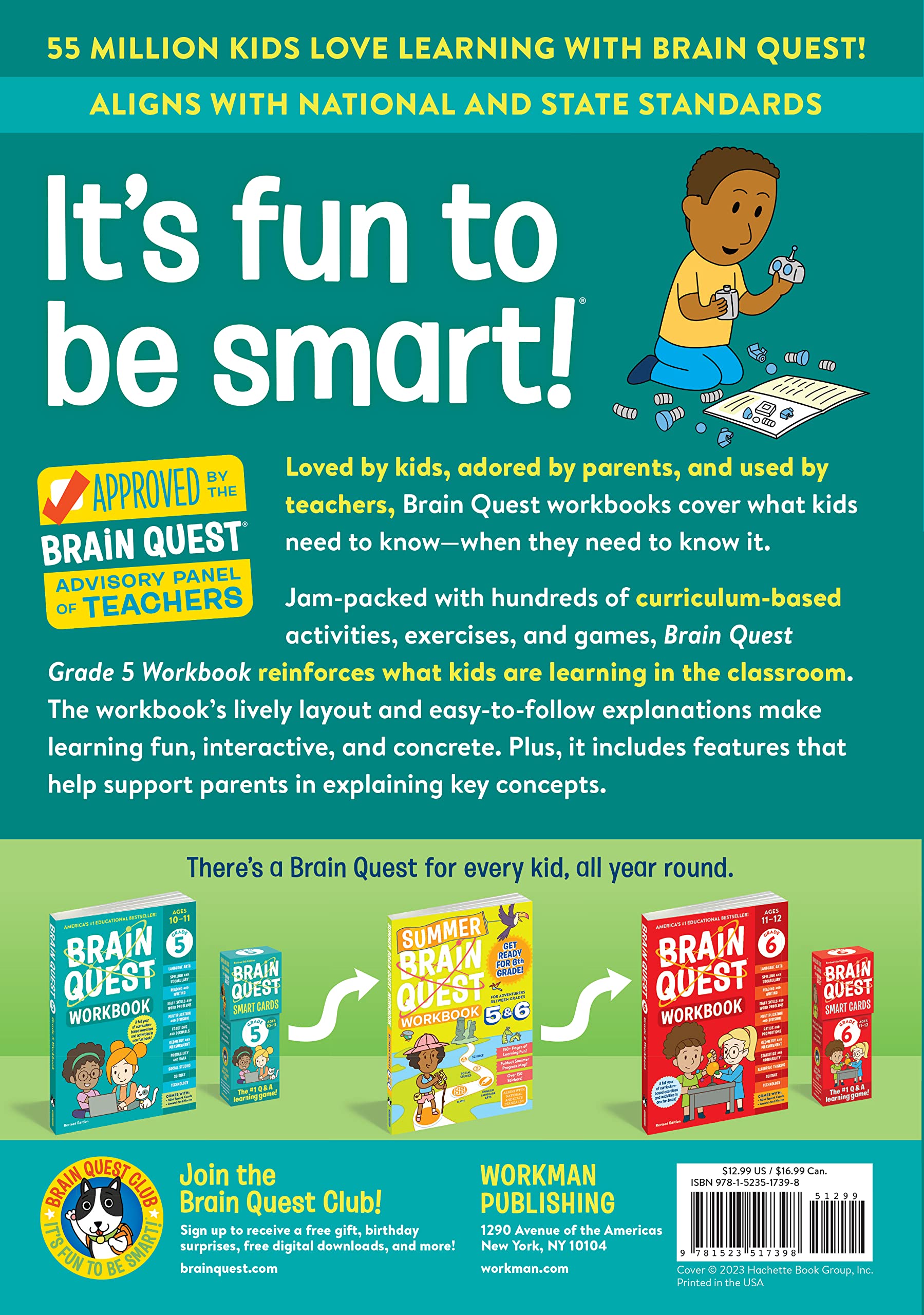 Brain Quest Workbook: 5th Grade (Revised Edition)