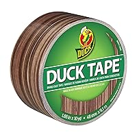 Duck Brand Printed Duct Tape Single Roll, Woodgrain (283051)