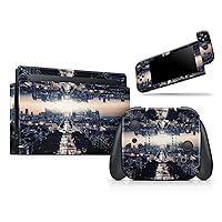 Compatible with Nintendo DSi XL - Skin Decal Protective Scratch-Resistant Removable Vinyl Wrap Cover - Flipped Fantasy Science Vision