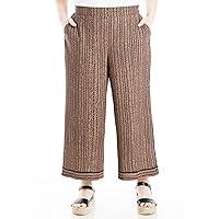 Max Studio Women's Plus Size Wide Leg Pant with Pockets